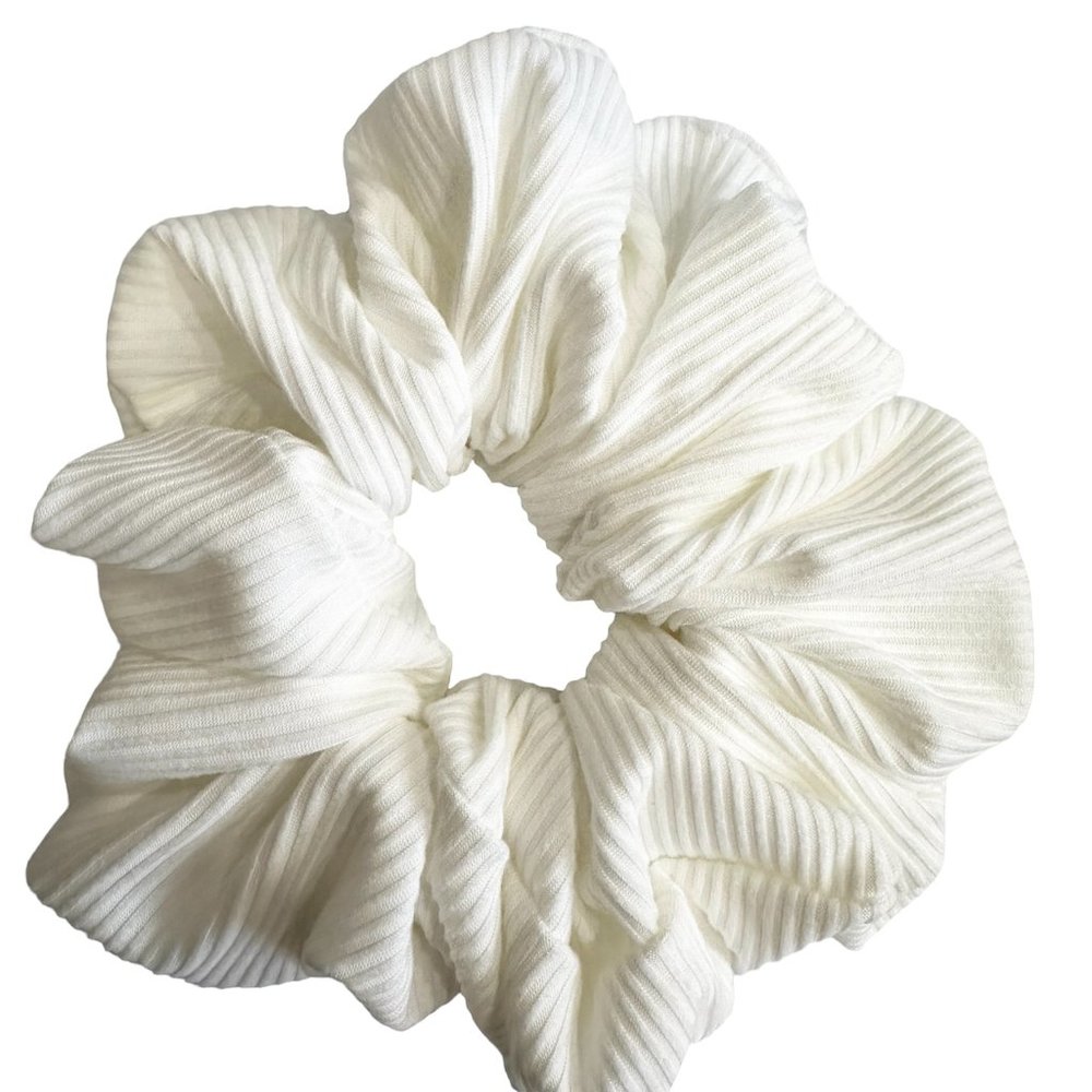 Brand New Handmade White Extra Large Scruchies for all hair type